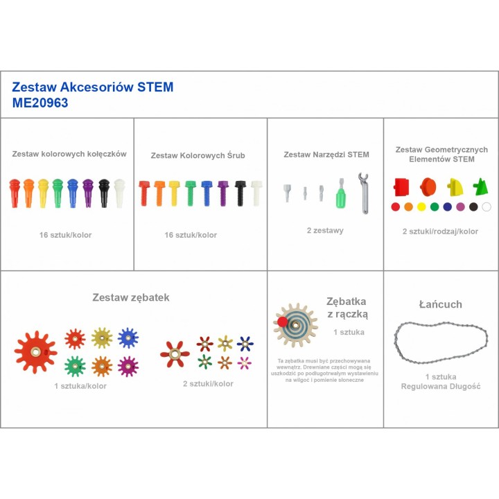Kreatywna Tablica STEM Wolnostojąca Masterkidz + Zestaw Akcesoriów