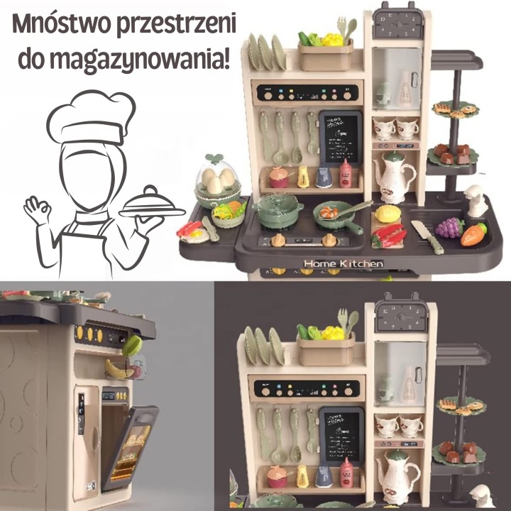 WOOPIE Interaktywna Kuchnia z Parą i Kranem 88 el. - Sklep