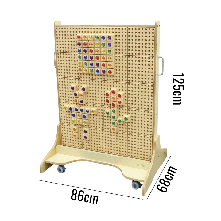 MASTERKIDZ Wooden STEM Freestanding Board for Kids