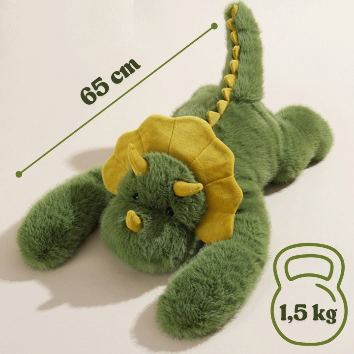 Woopie Weighted Plush Dinosaur Backbao Triceratops 65cm - Hit!