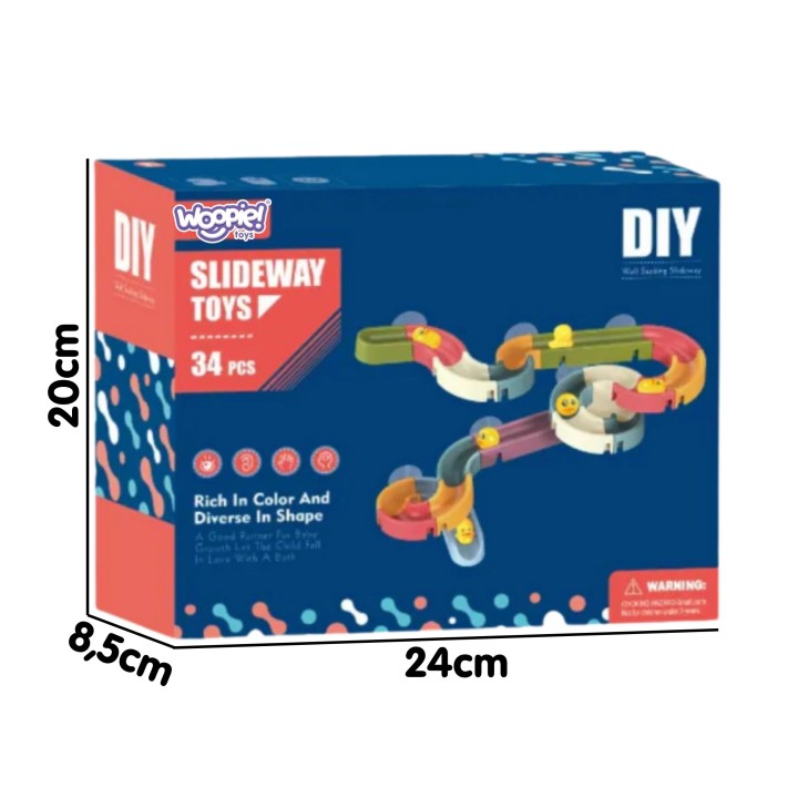WOOPIE Tor Wodny Zjeżdżalnia do Kąpieli - Zabawka DIY