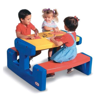 Little Tikes Huge Picnic Table Blue Table