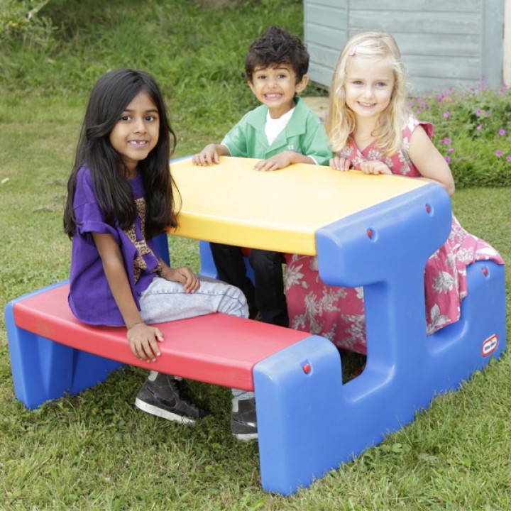 Little Tikes Huge Picnic Table Blue Table