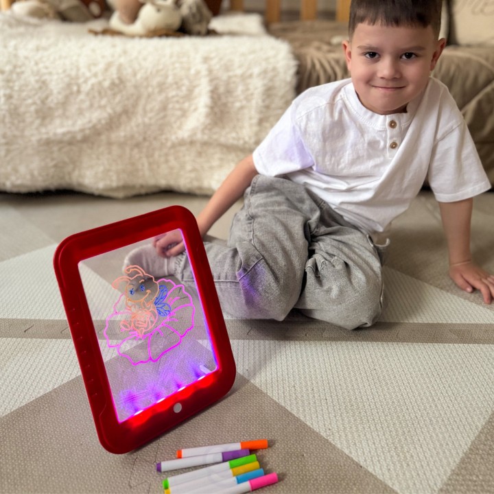 Woopie Magic Drawing Tablet - LED, mess-free fun