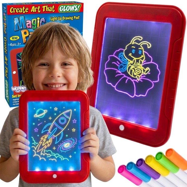 Magiczny Tablet Do Rysowania Woopie - LED, zabawa bez bałaganu