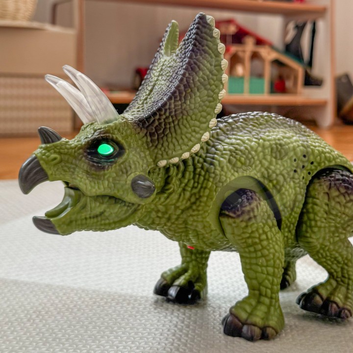 WOOPIE Dinozaur RC Robot Triceratops - Zdalnie Sterowany Zabawka