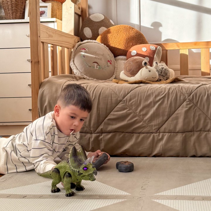 WOOPIE Dinozaur RC Robot Triceratops - Zdalnie Sterowany Zabawka