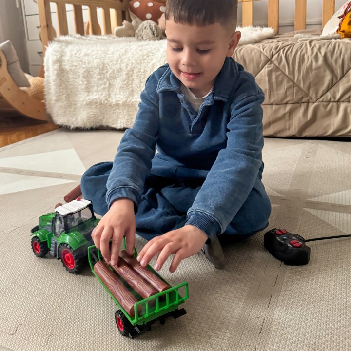 WOOPIE RC Tractor with Trailer 1:24 - Remote Controlled Car