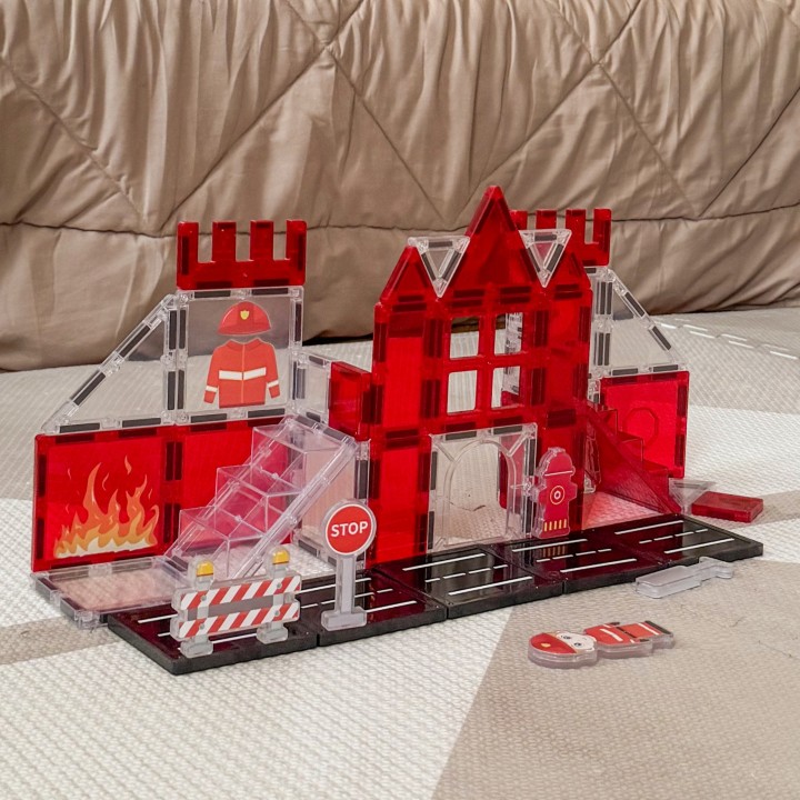 Magnetic Fire Department Blocks 48 pcs WOOPIE – Creative Set