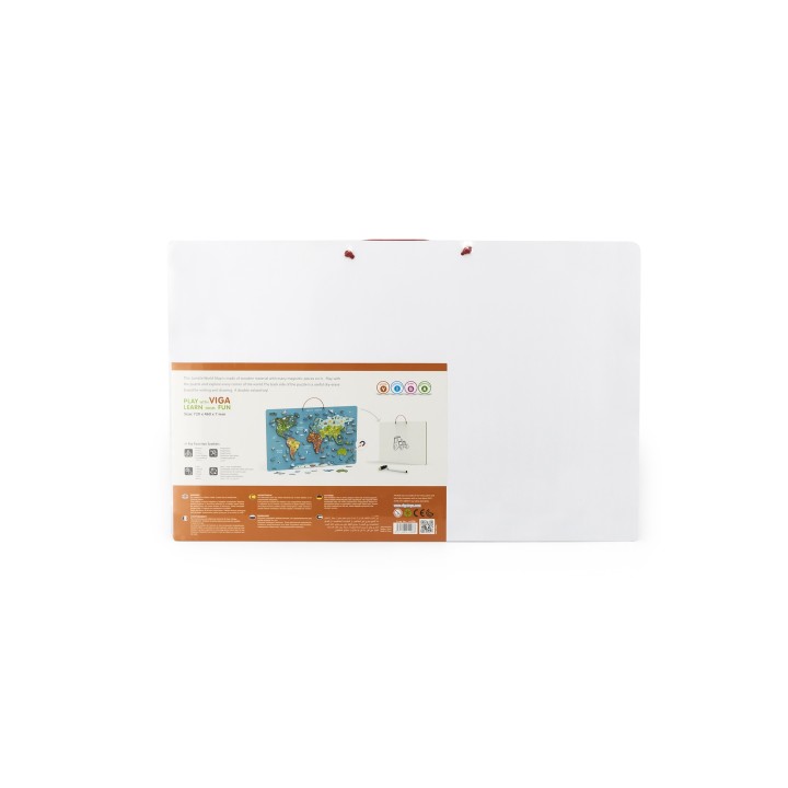 Viga 2in1 Educational Board with Magnetic Montessori World Map