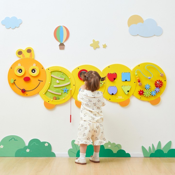 Viga Caterpillar Wall Board - Fun and Smart Education for Little Ones