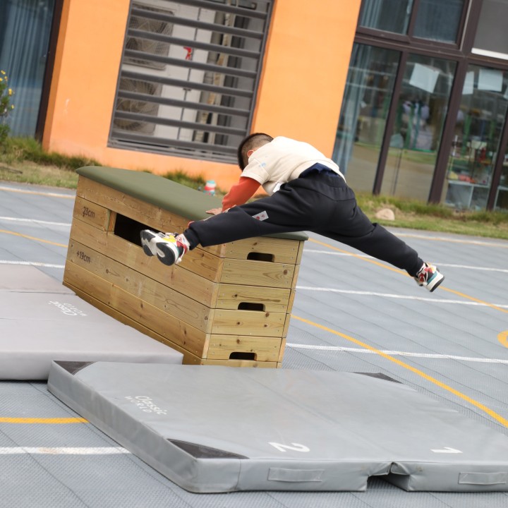 Classic World Two-Piece Foldable Gymnastics Mat - For the Garden