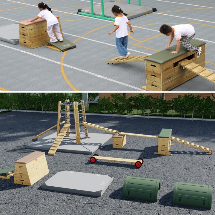 Classic World Two-Piece Foldable Gymnastics Mat - For the Garden