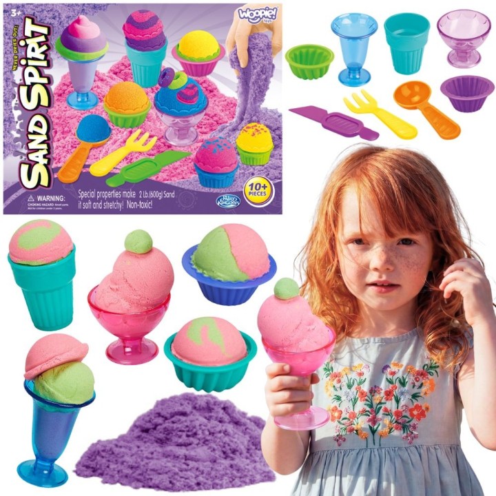 Kinetic Sand Set Ice Cream Parlor 10 pcs Creative Toy