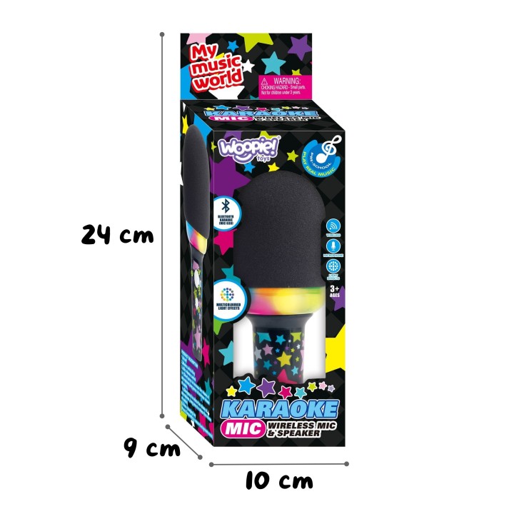WOOPIE My Music World Karaoke Microphone Black - Wireless Speaker
