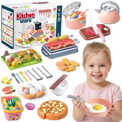 WOOPIE Kitchen Set 108 Pieces - Accessories for Cooking Fun