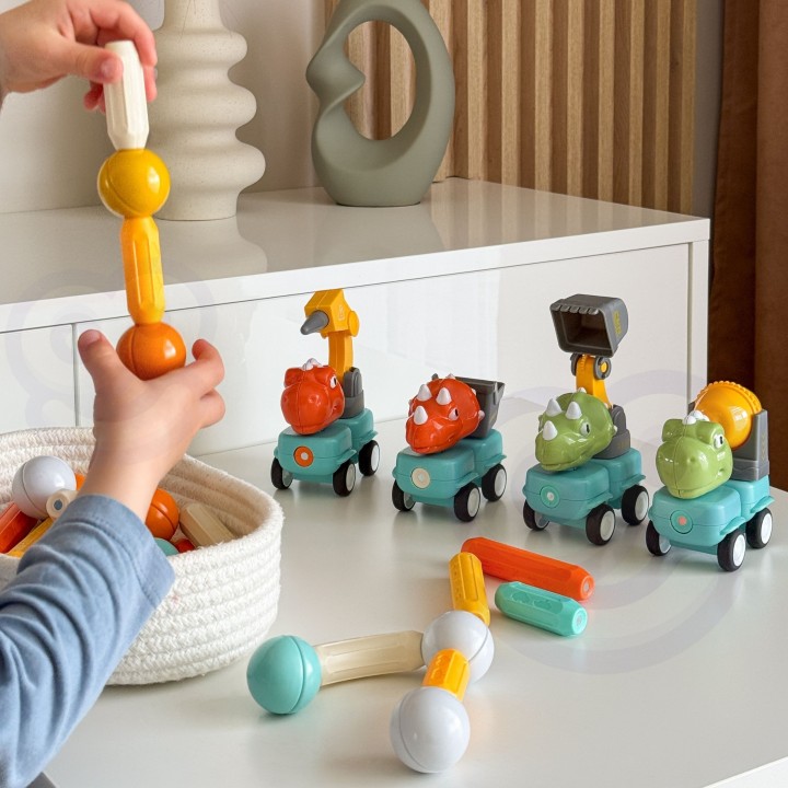 WOOPIE Dinosaurs Magnetic Blocks 84 pcs – Creative fun!