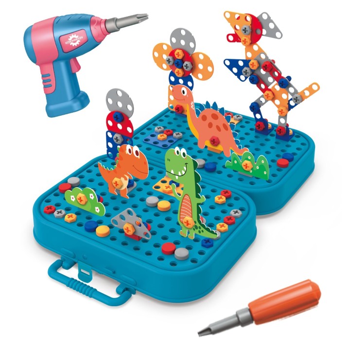 DIY Dinosaur Screws Building Blocks Set | Woopie
