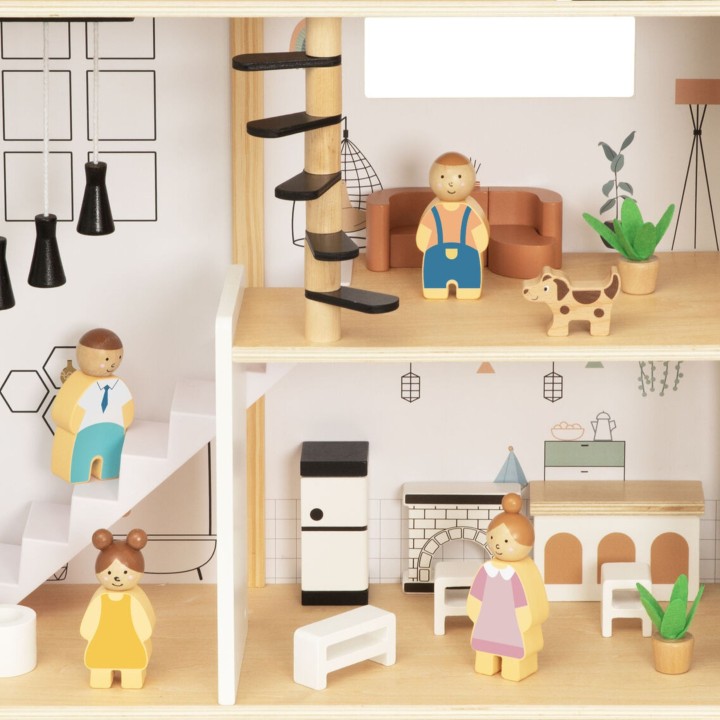 Tooky Toy Wooden Dollhouse - a great gift for your children.