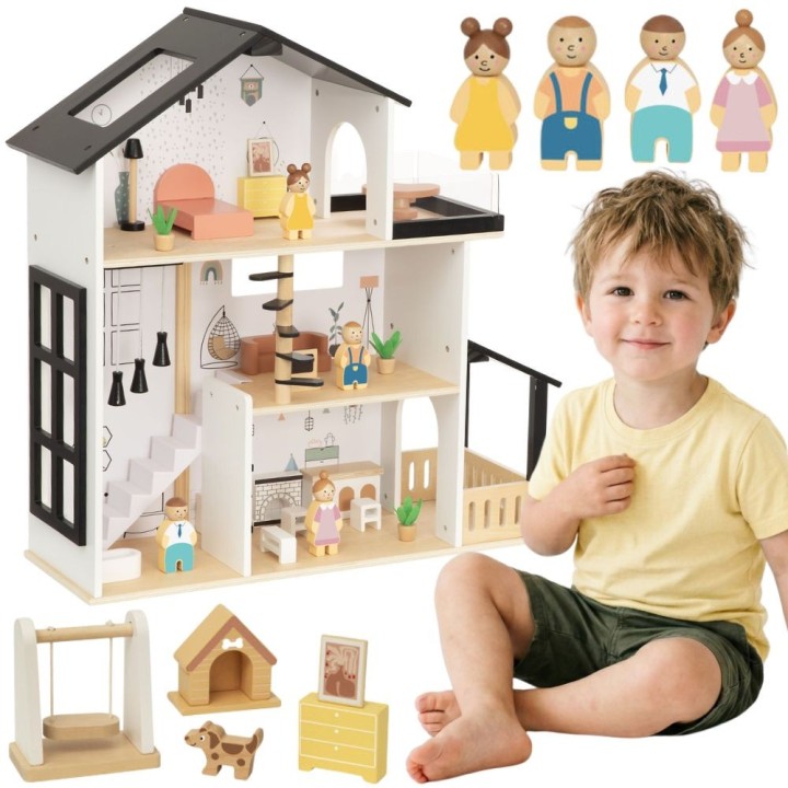 Tooky Toy Wooden Dollhouse - a great gift for your children.