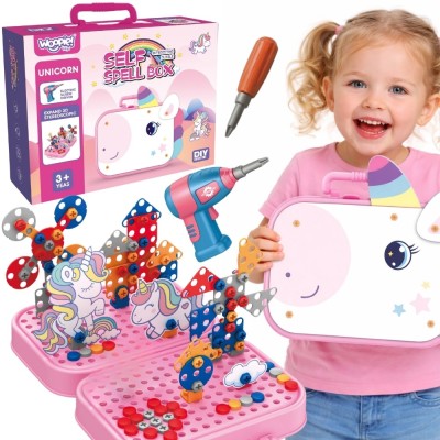 Woopie Unicorn Screwdriver 3D Building Blocks