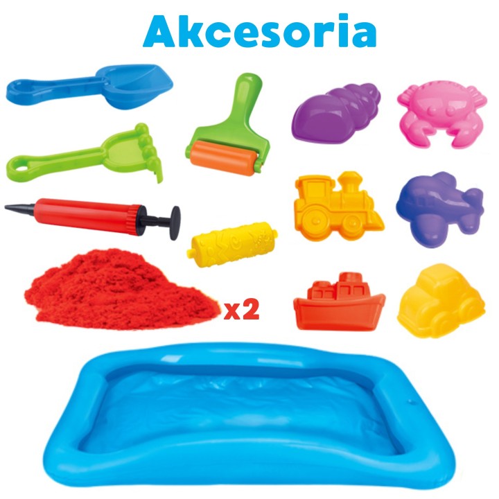 Woopie Sand Spirit Kinetic Sand Set with Pool and Molds