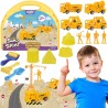 WOOPIE Kinetic Sand Construction Site Suitcase Crane Cars
