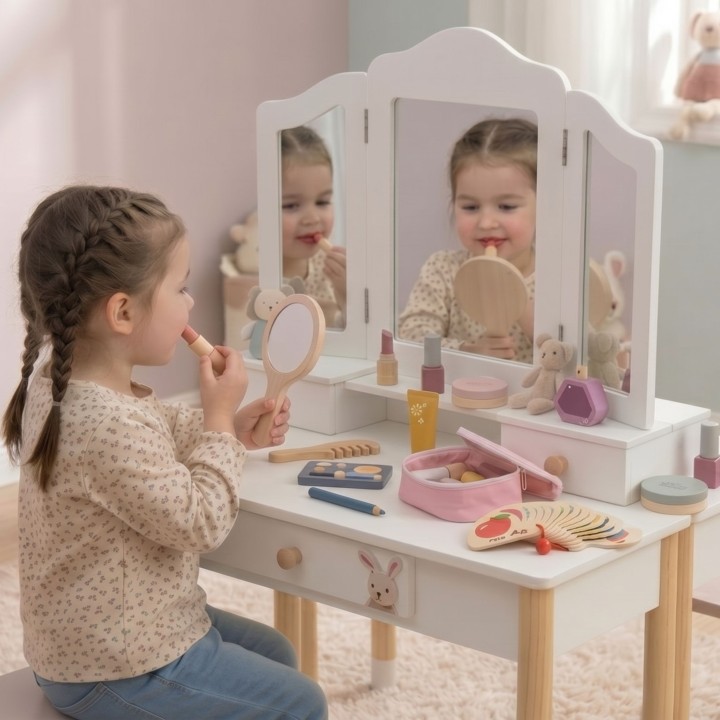 Viga Wooden Makeup Set – Creative Fun for Little Princesses