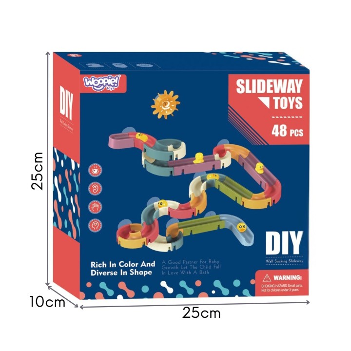WOOPIE Tor Wodny Zjeżdżalnia do Kąpieli 48 el. - Zabawka DIY