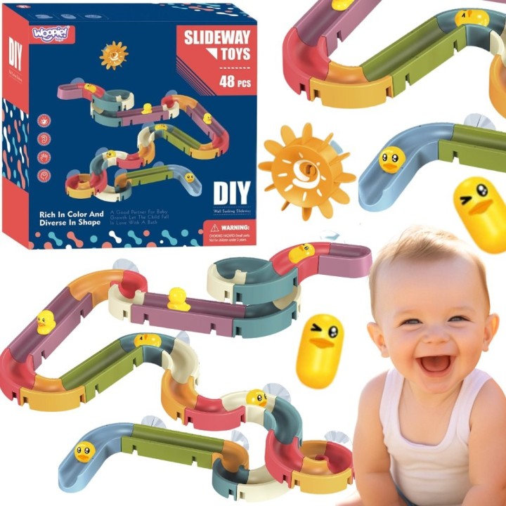 WOOPIE Water Slide Bath Track 48 Pieces - DIY Toy