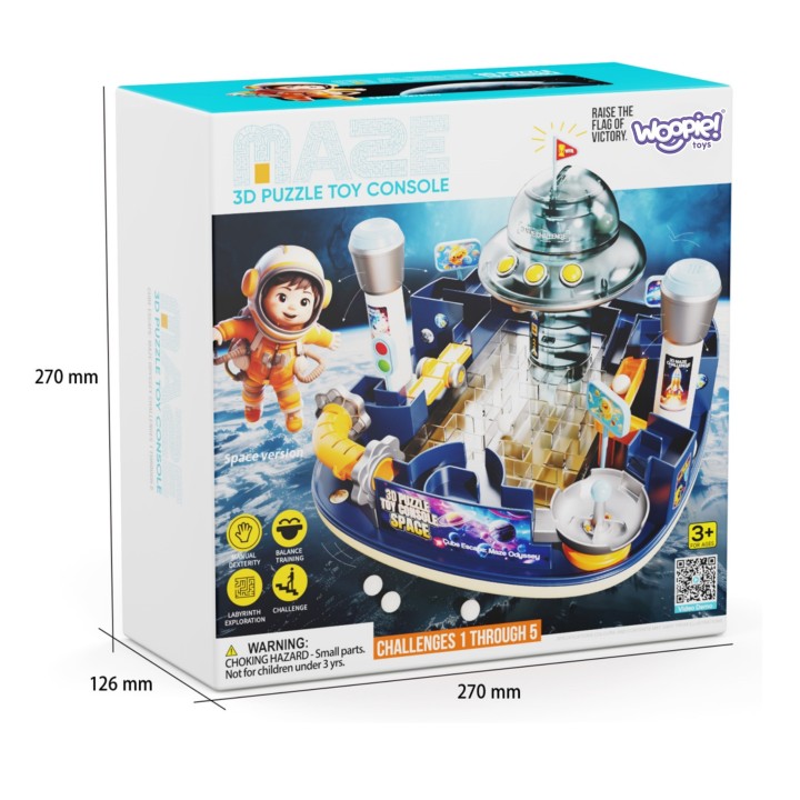 Woopie 3D Puzzle Space Labyrinth Maze Arcade Game