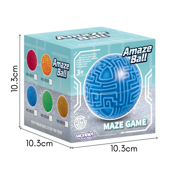 Amaze Ball 3D Maze Sphere Arcade Logic Game 10cm