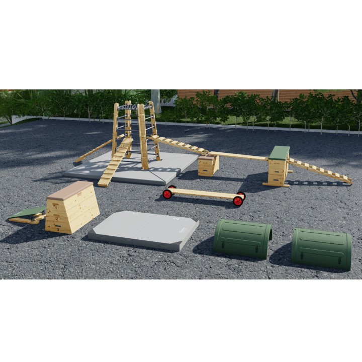 CLASSIC WORLD Drewniana Wieża do Wspinaczki 360 - Plac Zabaw