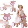 VIGA PolarB Wooden Fox Ride-On with Soft Wheels