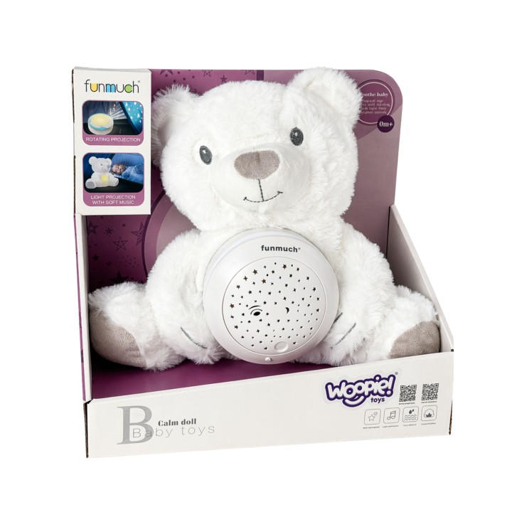 WOOPIE Plush Teddy Bear Sleeper with Projector - For Babies