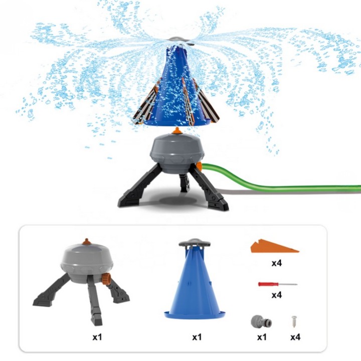 WOOPIE Rakieta Na Wodę - Zabawka Wodna Do Ogrodu dla Dzieci