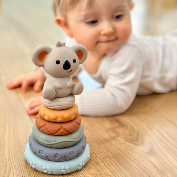 WOOPIE BABY Koala Pyramid 2-in-1 Educational Set with Teether