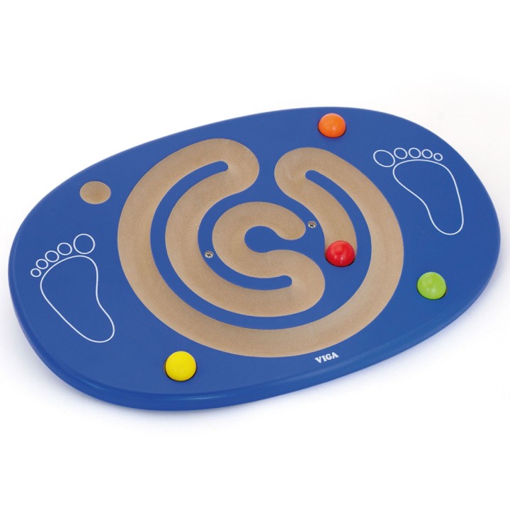 VIGA Wooden Balance Board with Maze - Sensory Toy