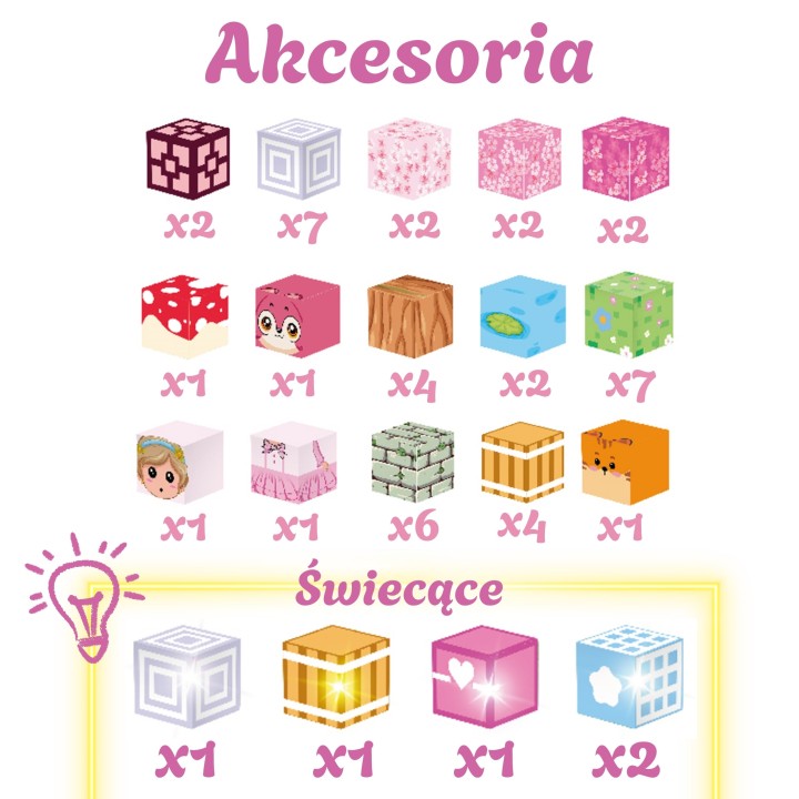 Woopie Klocki Magnetyczne 48 el. | Układanka Montessori 3D