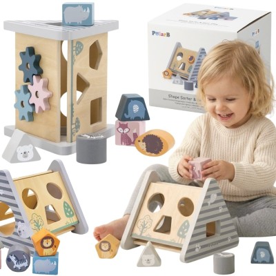 Viga Wooden Pyramid Sorter - Educational Toy that Develops the Mind