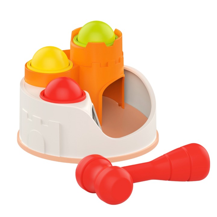 WOOPIE Punch Lock with Balls and Hammer 12m+