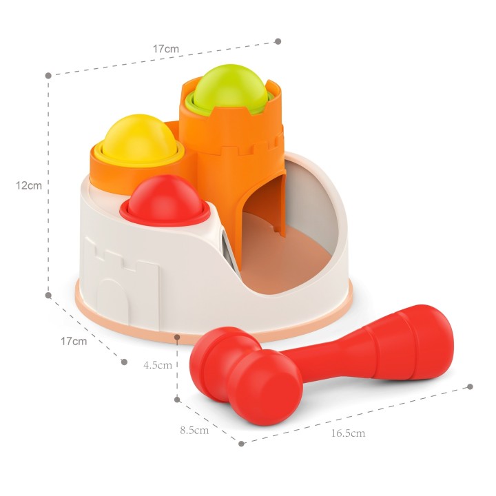 WOOPIE Punch Lock with Balls and Hammer 12m+
