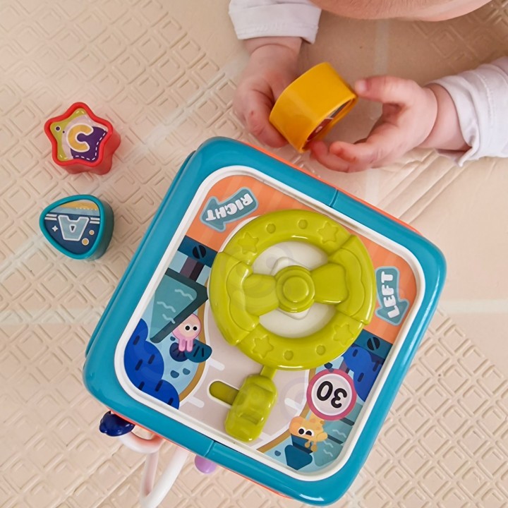 WOOPIE BABY 6-in-1 Montessori Interactive Sensory Cube