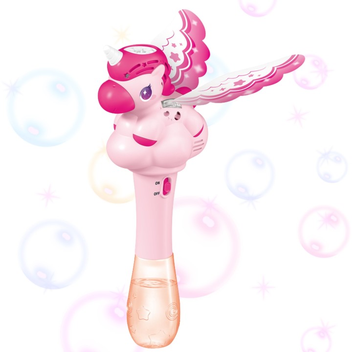 WOOPIE Unicorn Bubble Machine - Magic Wand for Kids