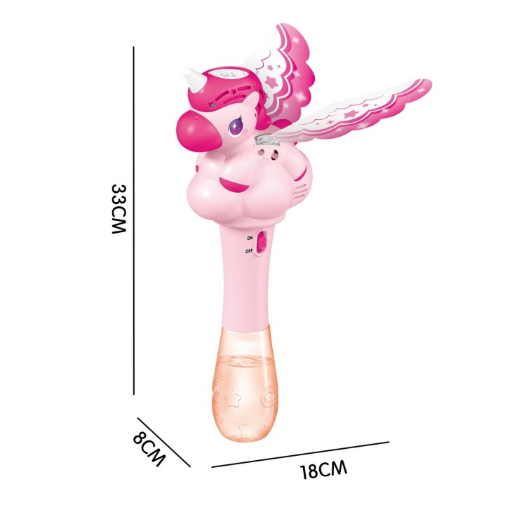 WOOPIE Unicorn Bubble Machine - Magic Wand for Kids