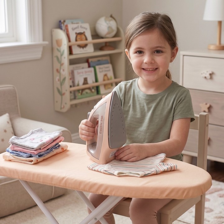 WOOPIE Iron with Sprayer, Light and Sound for Kids