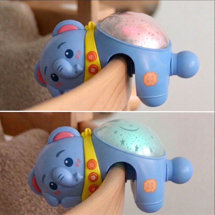 Elephant projector with melodies and a night light, sleep aid for children, Woopie