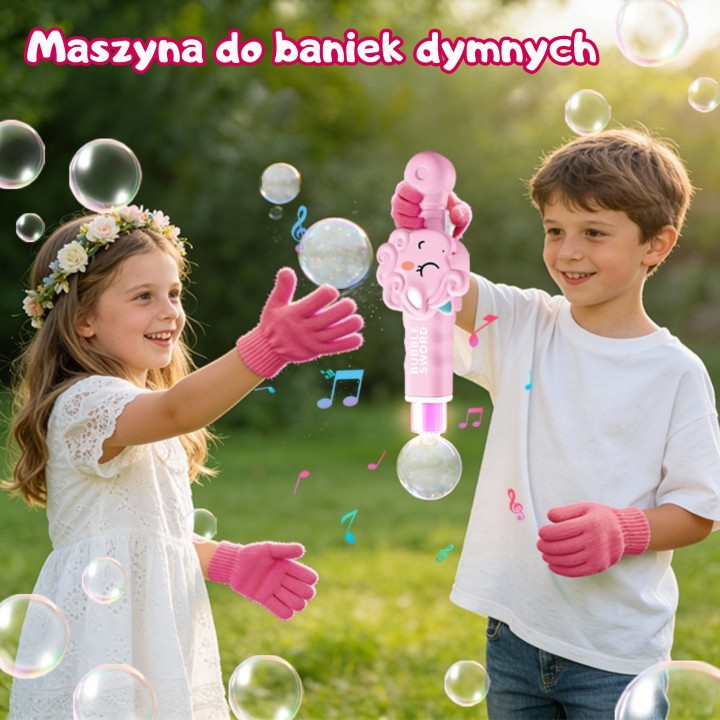 WOOPIE Maszynka do Baniek z Dymem Jednorożec  - Magiczna zabawa