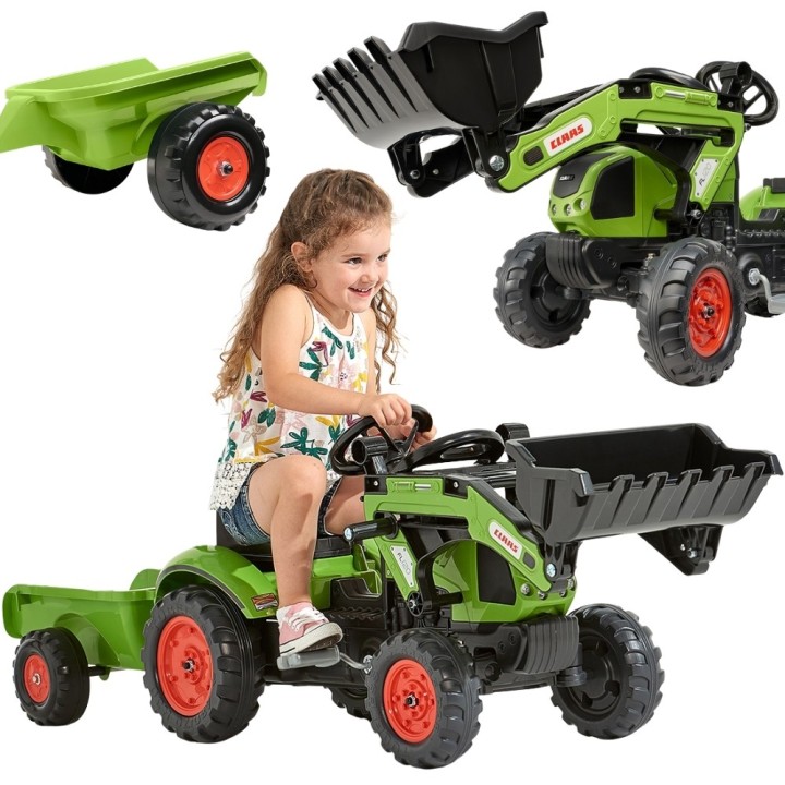 FALK Claas Arion Pedal Tractor with Loader - Garden Toy