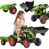 FALK Pedal Tractor with Loader and Claas Trailer 2-5 years